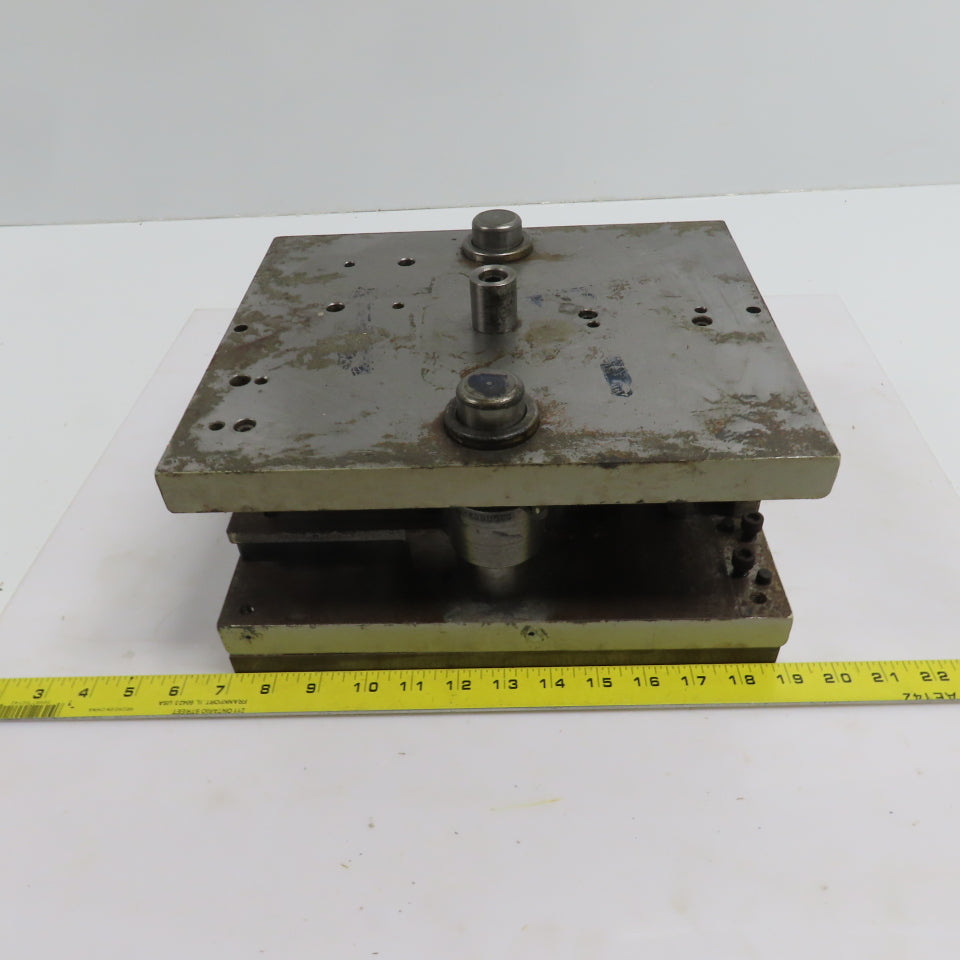 Double Sided Center Post Punch Press Die/Shoe Set 12" FB x 10" W 5-1/4" Throat