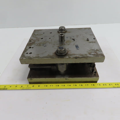 Double Sided Center Post Punch Press Die/Shoe Set 12" FB x 10" W 5-1/4" Throat