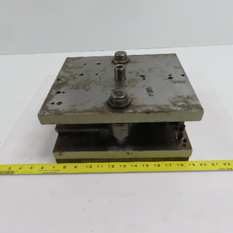 Double Sided Center Post Punch Press Die/Shoe Set 12" FB x 10" W 5-1/4" Throat