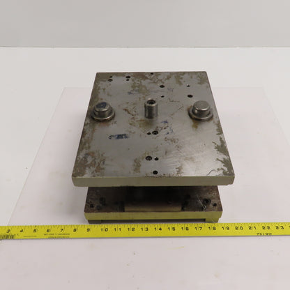 Double Sided Center Post Punch Press Die/Shoe Set 12" FB x 10" W 5-1/4" Throat