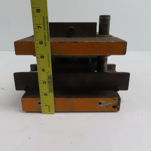 Double Sided Offset Post Punch Press Die/Shoe Set 9-1/2" FB x 8" W 5-1/8" Throat