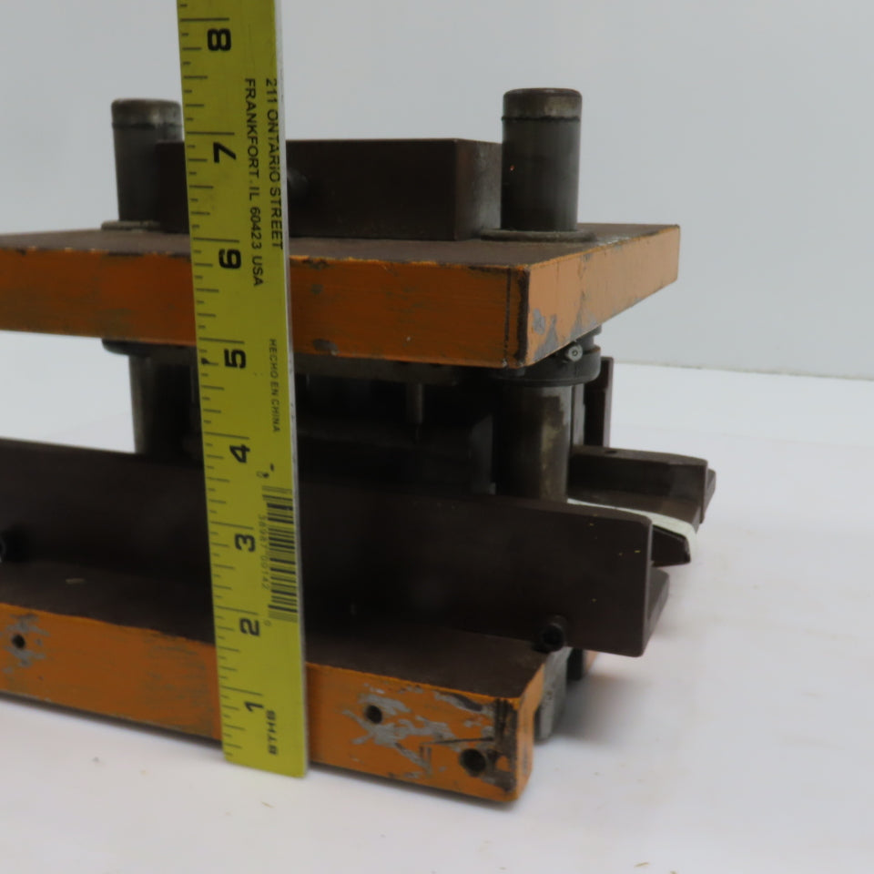 Double Sided Offset Post Punch Press Die/Shoe Set 9-1/2" FB x 8" W 5-1/8" Throat