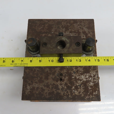 Double Sided Offset Post Punch Press Die/Shoe Set 9-1/2" FB x 8" W 5-1/8" Throat