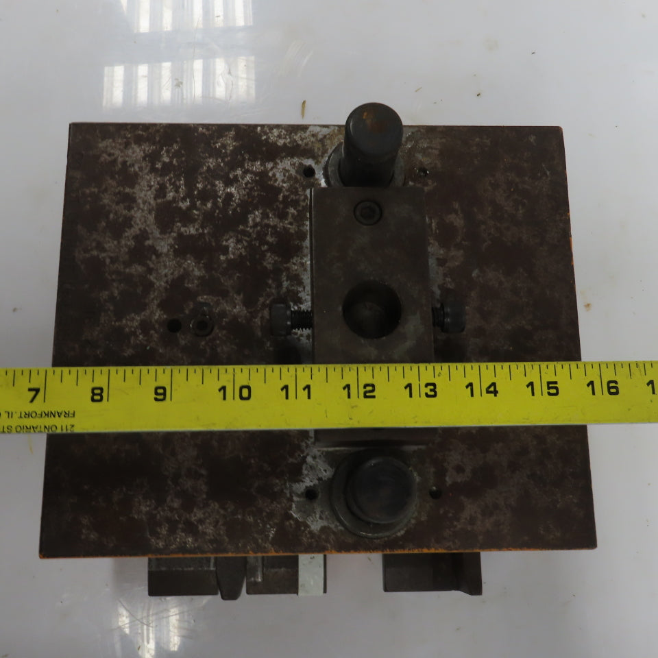 Double Sided Offset Post Punch Press Die/Shoe Set 9-1/2" FB x 8" W 5-1/8" Throat