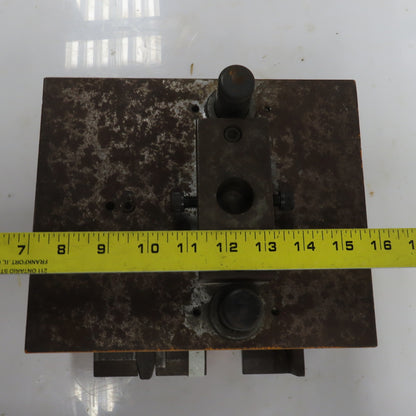 Double Sided Offset Post Punch Press Die/Shoe Set 9-1/2" FB x 8" W 5-1/8" Throat