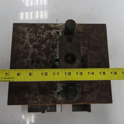 Double Sided Offset Post Punch Press Die/Shoe Set 9-1/2" FB x 8" W 5-1/8" Throat