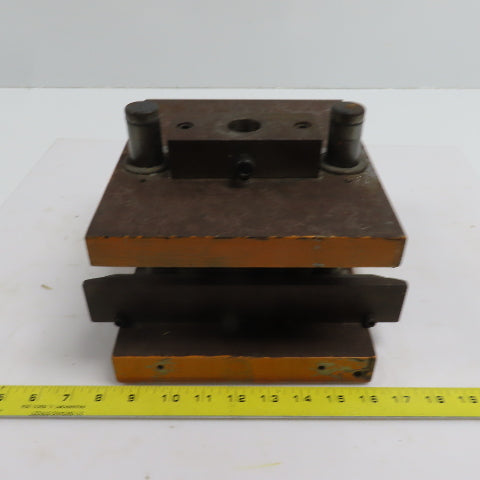 Double Sided Offset Post Punch Press Die/Shoe Set 9-1/2" FB x 8" W 5-1/8" Throat