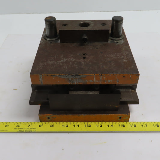 Double Sided Offset Post Punch Press Die/Shoe Set 9-1/2" FB x 8" W 5-1/8" Throat