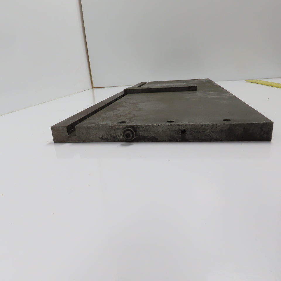 32"L x 12"W x 1" Jig Fixture Setup W/ 1/2" x 1/2" Groove Mild Steel