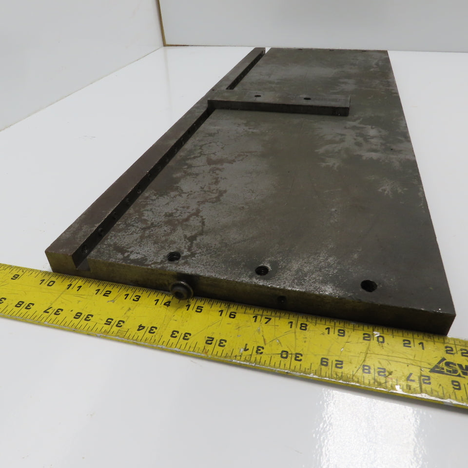 32"L x 12"W x 1" Jig Fixture Setup W/ 1/2" x 1/2" Groove Mild Steel