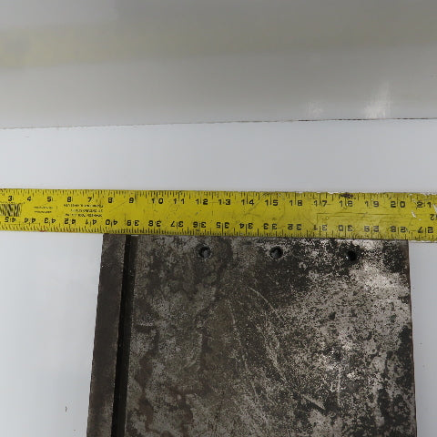 32"L x 12"W x 1" Jig Fixture Setup W/ 1/2" x 1/2" Groove Mild Steel
