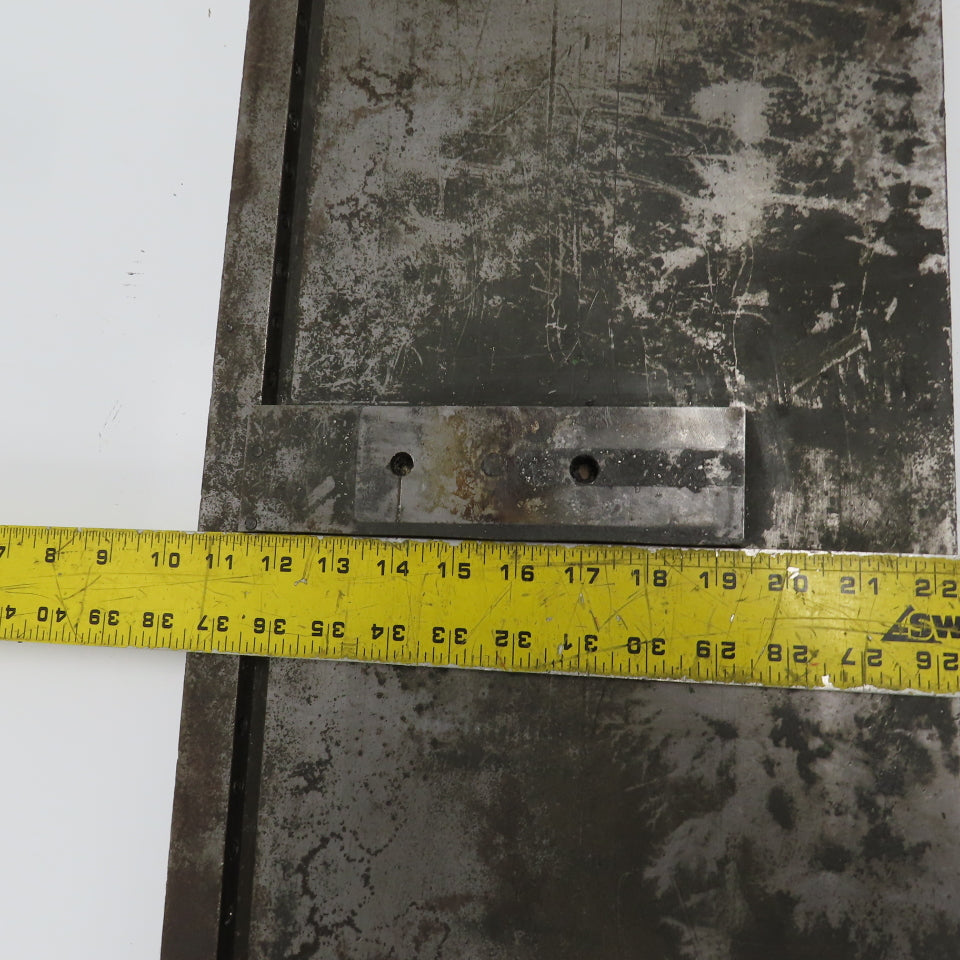 32"L x 12"W x 1" Jig Fixture Setup W/ 1/2" x 1/2" Groove Mild Steel