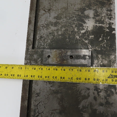 32"L x 12"W x 1" Jig Fixture Setup W/ 1/2" x 1/2" Groove Mild Steel
