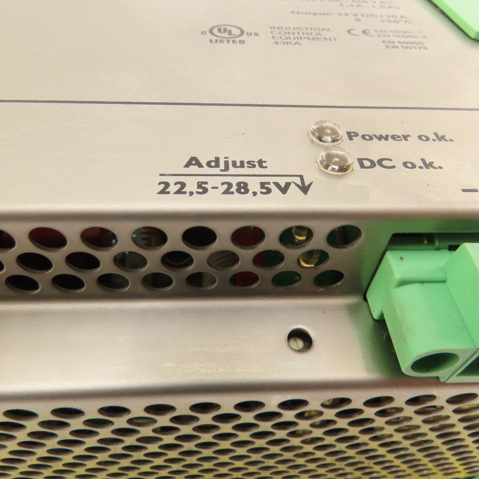 Phoenix Contact 2939564 Quint 20 400VAC 3 Pole DC Power Supply 24VDC Output