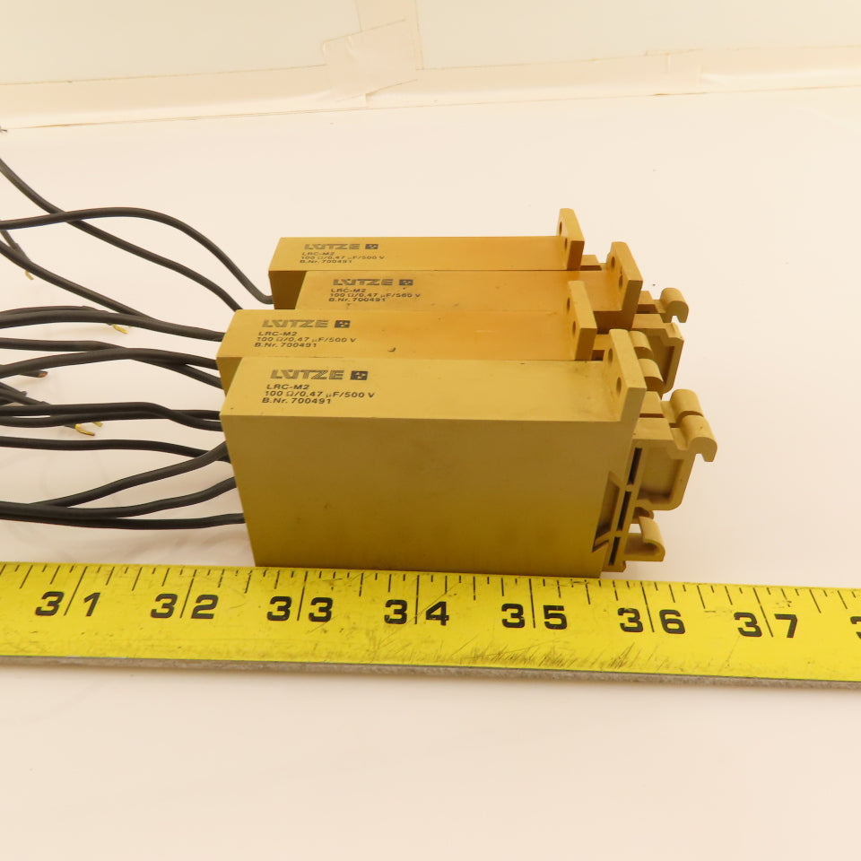 Lutze LRC-M2 Motor Suppression Protection 30kW 500V 100Ohm Lot Of 4