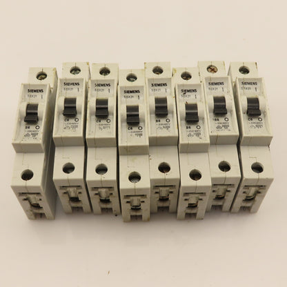 Siemens 5SX21 Single Pole Circuit Breaker 6A 230/400V B6 C6 Lot Of 8