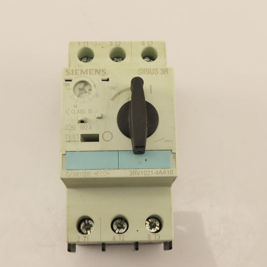 Siemens 3RV1021-4AA10 Circuit Breaker Motor Protection 600V 15Hp 3Ph 11-16A Trip