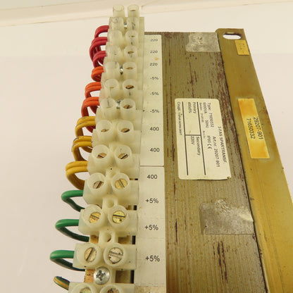 Noratel 71650332 Uvamatic 10MD 400HV 220LV 50Hz 6000VA Isolation Transformer