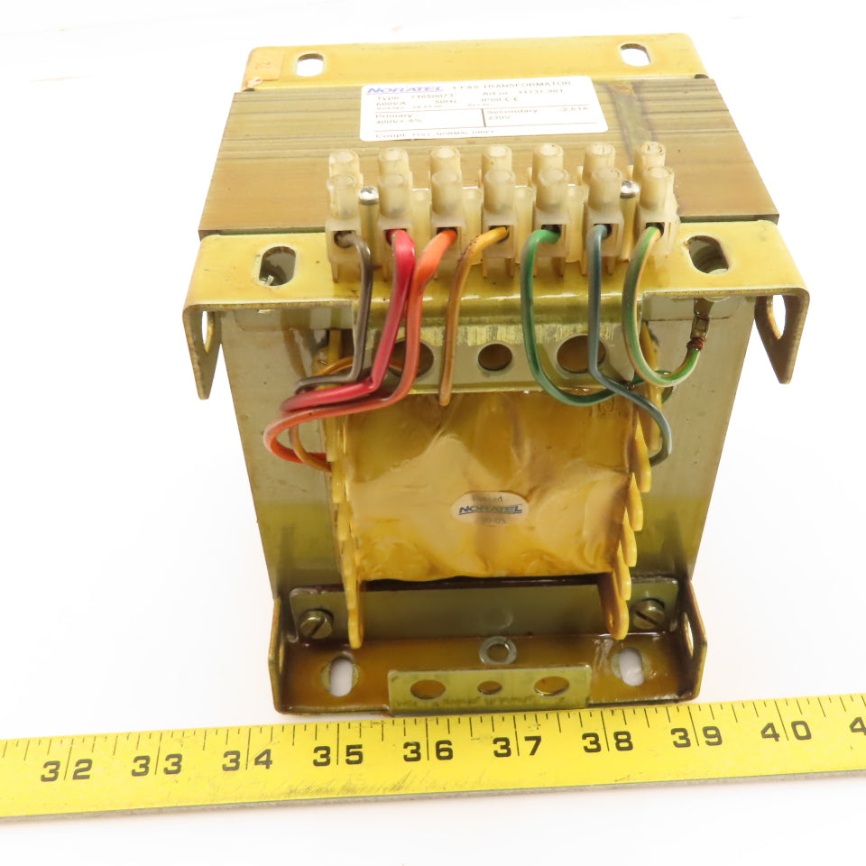 Noratel 71650073 Uvamatic 10MD 400 ±5%HV 230LV 50Hz 600VA Isolation Transformer