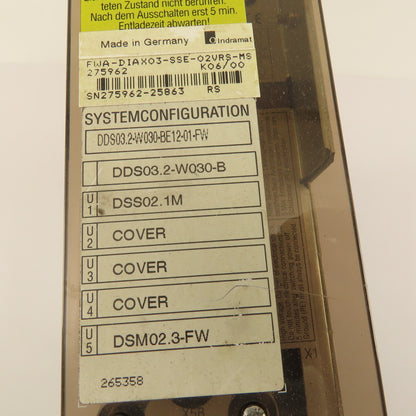 Indramat DDS03.2-W030-BE12-01-FW DDS Drive Controller