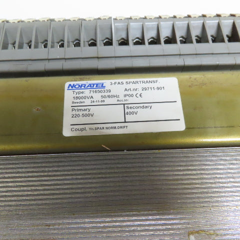 Noratel 71650339 220-500V Primary 18000kV 50/60Hz 3Ph Multi Tap Transformer