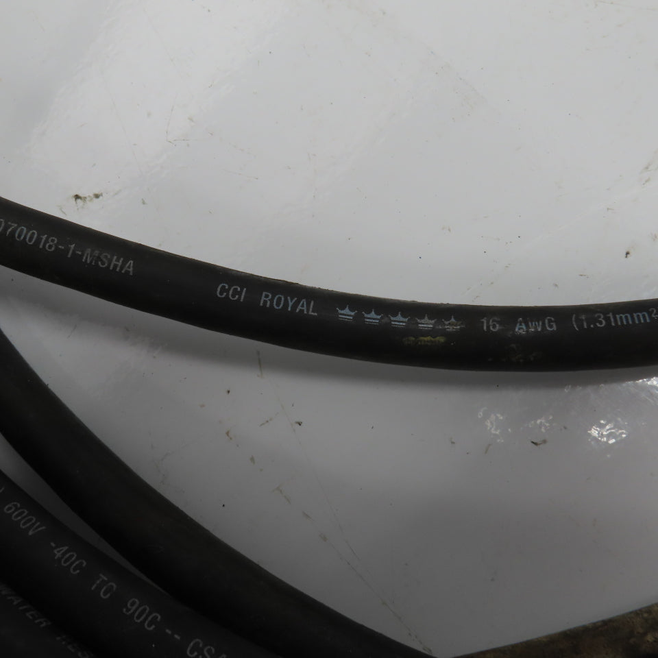 CCI Royal 16AWG 4 Cond SOOW 600V Water Resistant Portable Cord 46'