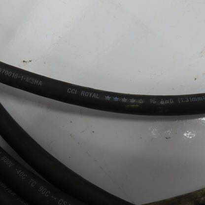 CCI Royal 16AWG 4 Cond SOOW 600V Water Resistant Portable Cord 46'