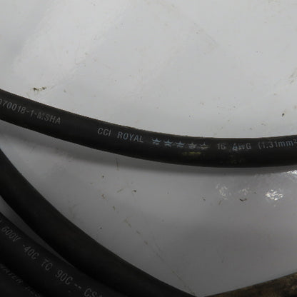 CCI Royal 16AWG 4 Cond SOOW 600V Water Resistant Portable Cord 46'