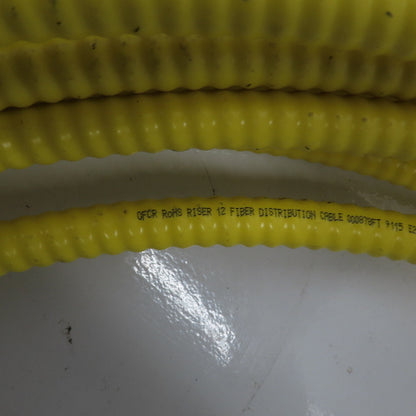 Corning 9115 OFCR RoHS 12 Optical Fiber Armored Riser Distribution Cable 72'
