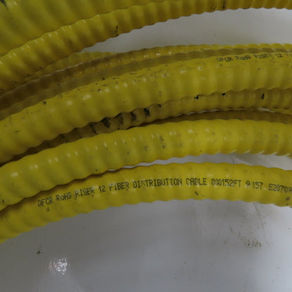 Corning 9115 OFCR RoHS 12 Optical Fiber Armored Riser Distribution Cable 82'
