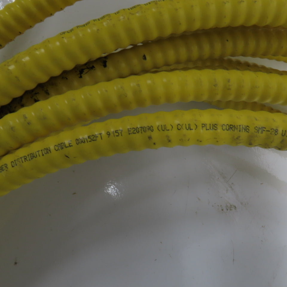 Corning 9115 OFCR RoHS 12 Optical Fiber Armored Riser Distribution Cable 82'