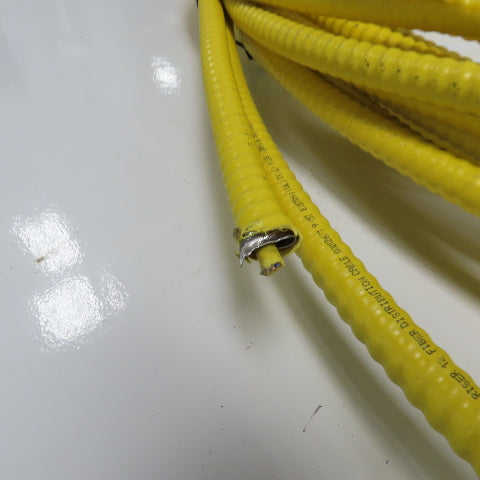 Corning 9115 OFCR RoHS 12 Optical Fiber Armored Riser Distribution Cable 82'
