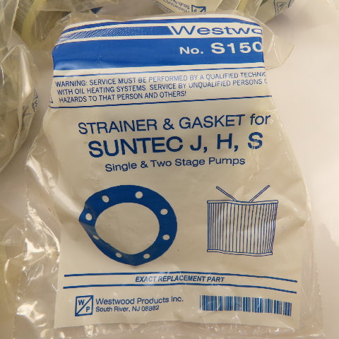 Westwood S150-10 Suntec J,H,S  Pump Strainer & Gasket Kit Lot Of 24