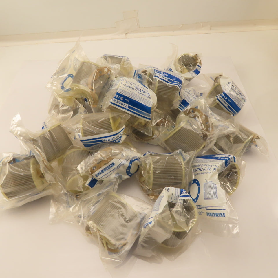 Westwood S150-10 Suntec J,H,S  Pump Strainer & Gasket Kit Lot Of 24
