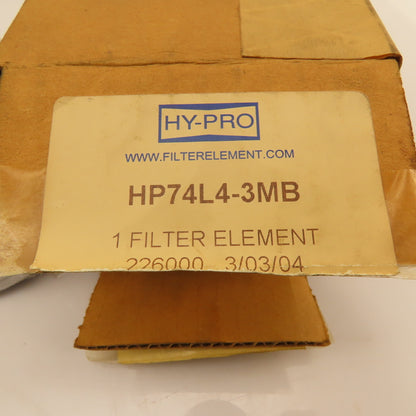 Hy-Pro HP74L4-3MB 226000 Spin On Hydraulic Filter Element