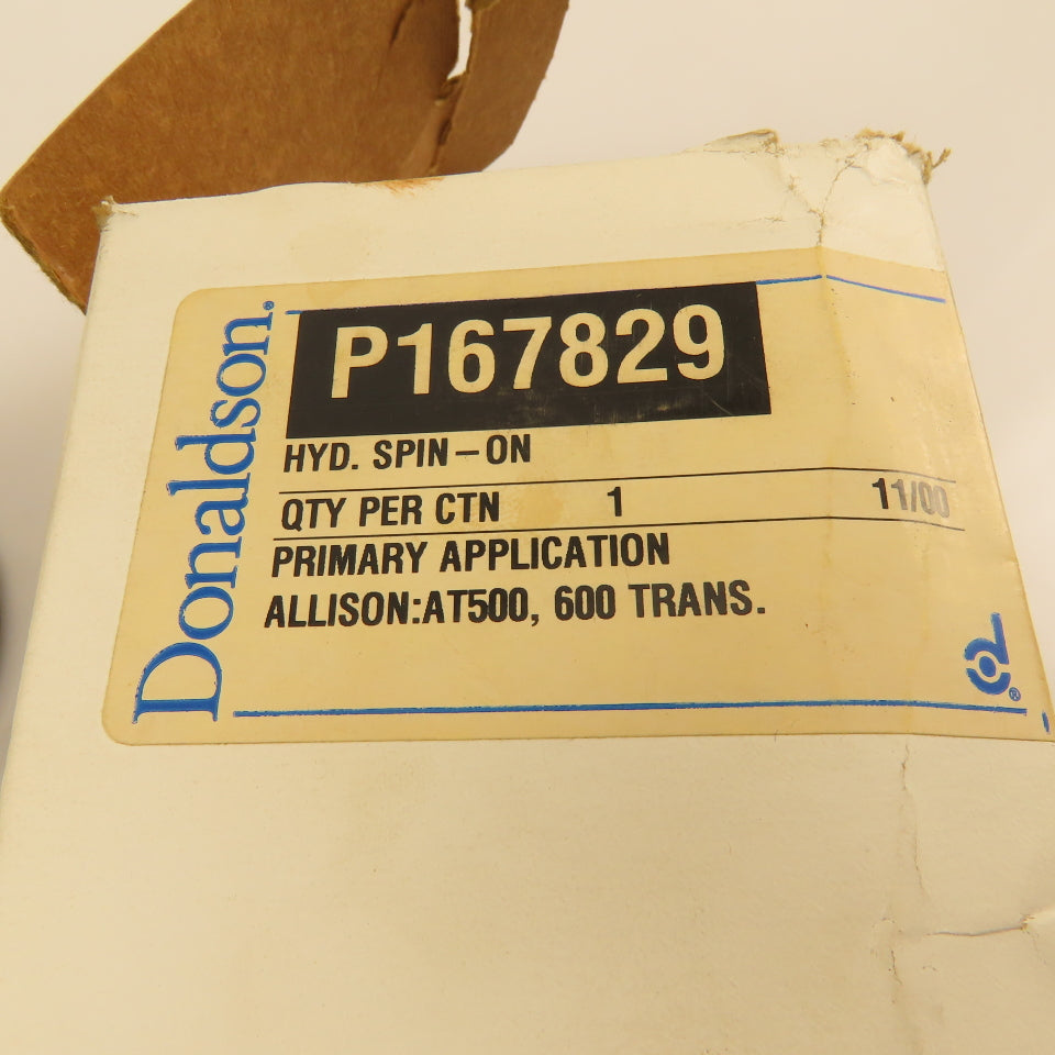 Donaldson P167829 Spin On Hydraulic Filter Element