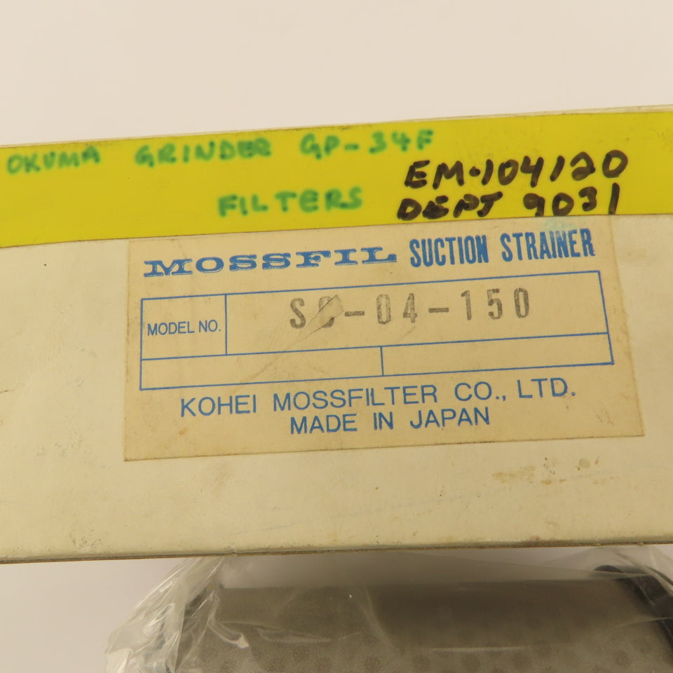 Kohei Mossfilter SC-04-150 Mesh Suction Strainer Filter Element 1/2" NPT
