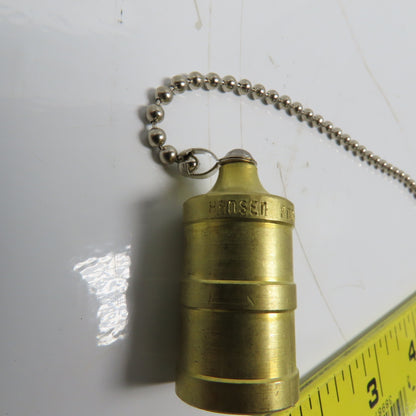 Hansen PDC2HK HK Series 5/8" Hydraulic Plug Dust Cap W/8" Chain Lot of 3