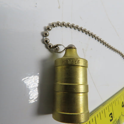 Hansen PDC2HK HK Series 5/8" Hydraulic Plug Dust Cap W/8" Chain Lot of 3
