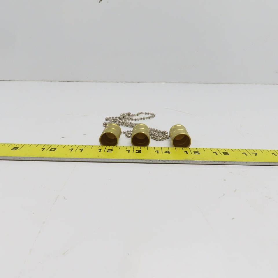 Hansen PDC2HK HK Series 5/8" Hydraulic Plug Dust Cap W/8" Chain Lot of 3