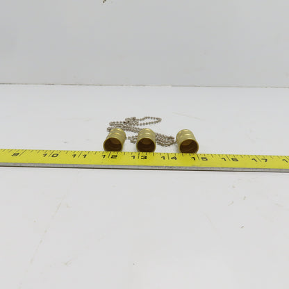 Hansen PDC2HK HK Series 5/8" Hydraulic Plug Dust Cap W/8" Chain Lot of 3