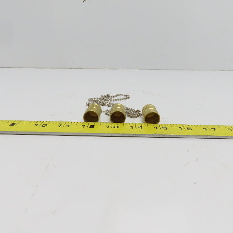 Hansen PDC2HK HK Series 5/8" Hydraulic Plug Dust Cap W/8" Chain Lot of 3