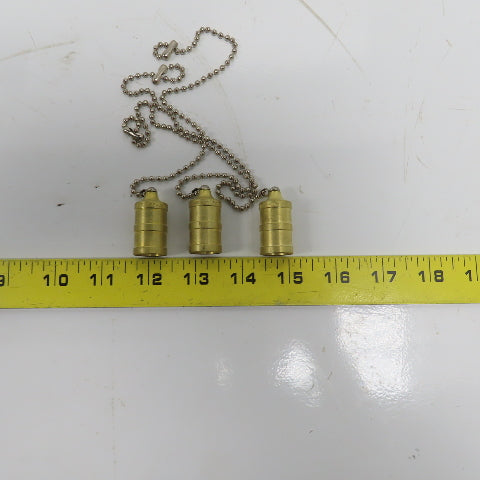 Hansen PDC2HK HK Series 5/8" Hydraulic Plug Dust Cap W/8" Chain Lot of 3