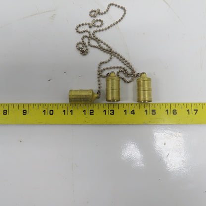 Hansen PDC2HK HK Series 5/8" Hydraulic Plug Dust Cap W/8" Chain Lot of 3