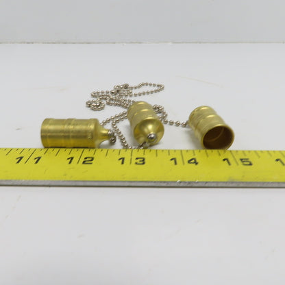 Hansen PDC2HK HK Series 5/8" Hydraulic Plug Dust Cap W/8" Chain Lot of 3