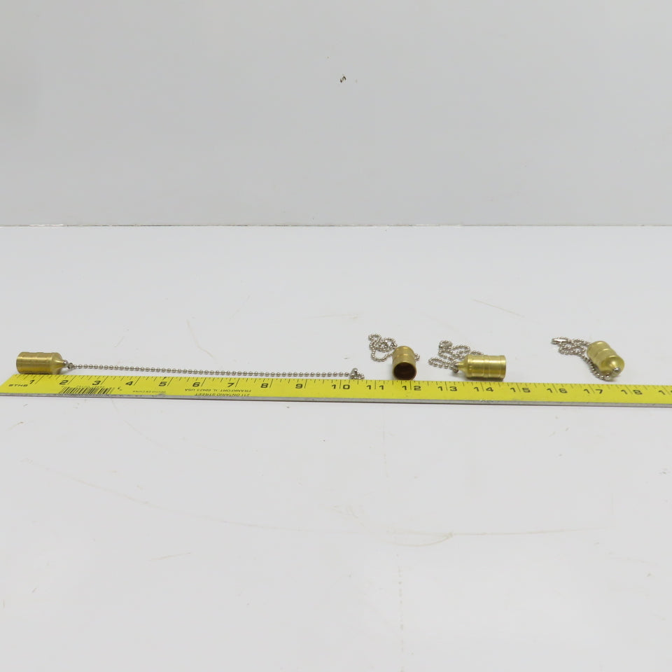 Hansen PDC2HK HK Series 5/8" Hydraulic Plug Dust Cap W/8" Chain Lot of 4