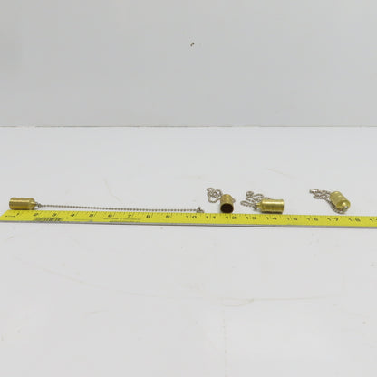 Hansen PDC2HK HK Series 5/8" Hydraulic Plug Dust Cap W/8" Chain Lot of 4