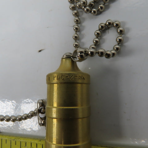 Hansen PDC2HK HK Series 5/8" Hydraulic Plug Dust Cap W/8" Chain Lot of 4