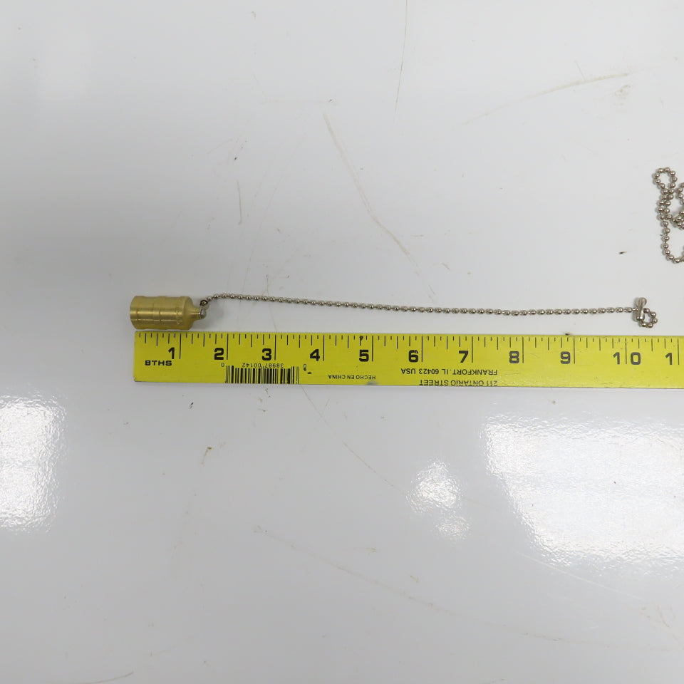 Hansen PDC2HK HK Series 5/8" Hydraulic Plug Dust Cap W/8" Chain Lot of 4