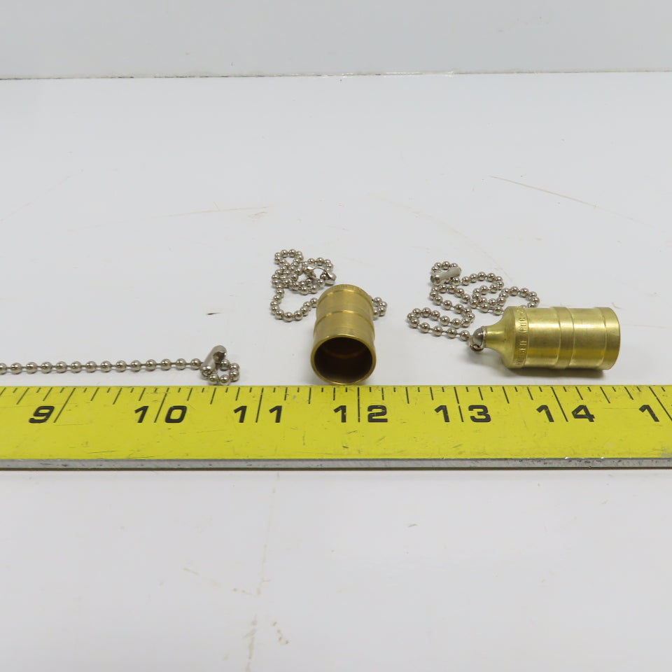 Hansen PDC2HK HK Series 5/8" Hydraulic Plug Dust Cap W/8" Chain Lot of 4